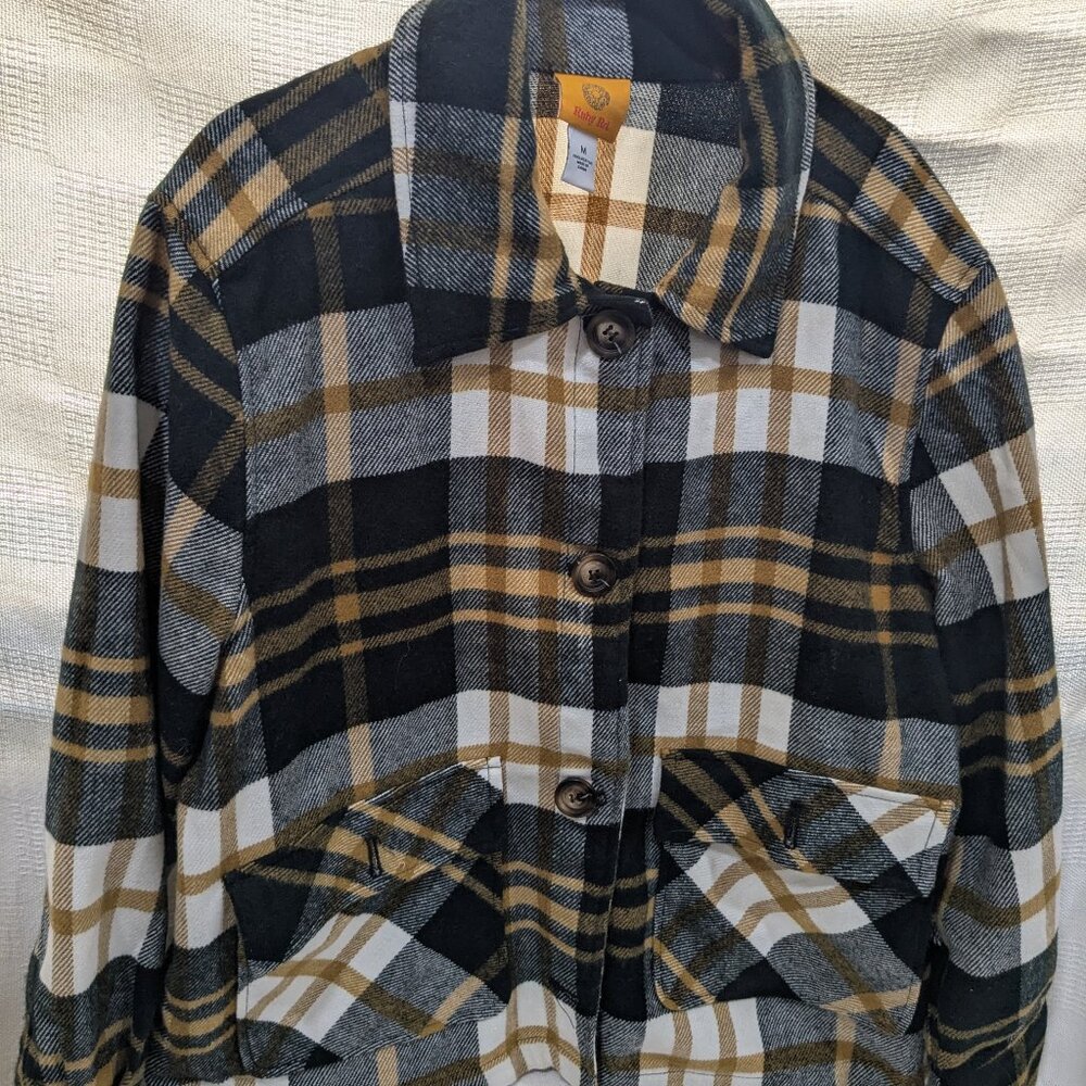 Ruby Rd. Plaid Shacket Size M - Picture 2 of 5